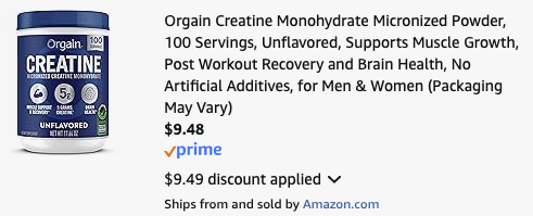 Pricerrors's tweet image. 100 SERVINGS OF CREATINE FOR $9 ON AMAZON 

$9.48 at checkout 

Clip $3 OFF Coupon + Select 30% OFF Sub &amp;amp; Save 

Can cancel the Sub &amp;amp; Save subscription at any time 

That's about $0.09 PER serving...

pricedoffers.com/nqfbp #ad