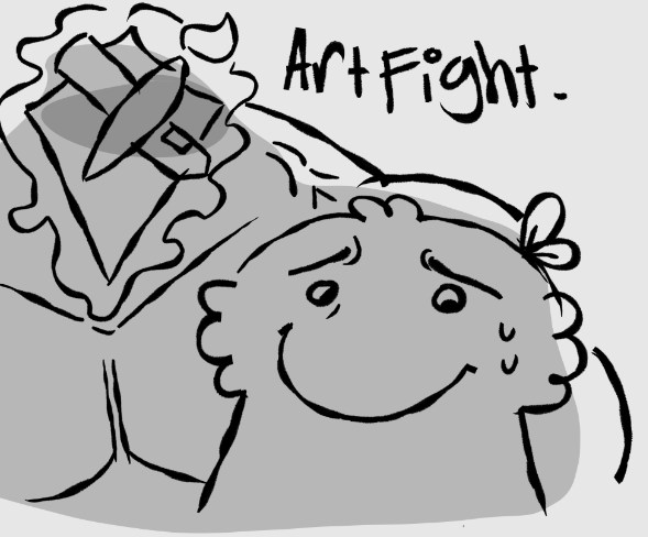 Mcpatchyton's tweet image. just got a reminder that #artfight is in a few months um.giggles