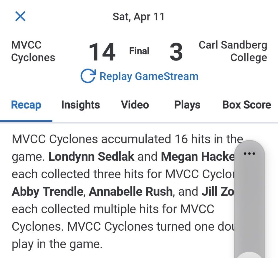 Londynn Sedlak 26’ tweet media