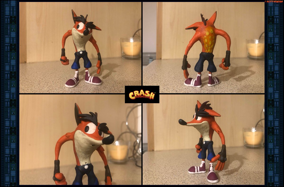 FierceCosmicArt's tweet image. Crash Bandicoot 30th Anniversary Collab Model (Photo Version)

#art #fanart #gaming #crashbandicoot #sculpture #crash #bandicoot