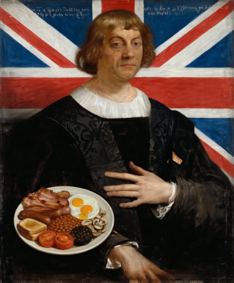 FlapperCatLady's tweet image. This is Charles Chitwood (“Christopher Columbus”). The history books claim he was an Italian Catholic but they don’t want you to know he was really an English Protestant. Don’t let the papists erase our history. #RuleBritannia 🇬🇧🏴󠁧󠁢󠁥󠁮󠁧󠁿