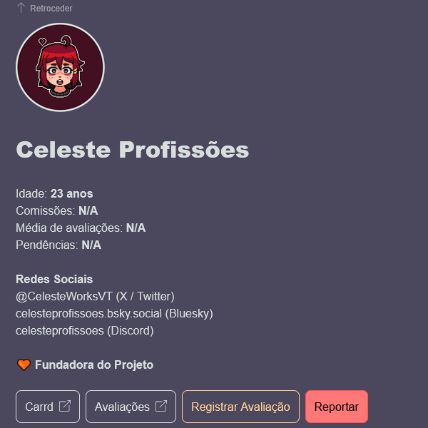 Celeste Profissões 🛠️ • VTuber Trambiqueira 💅🏼 tweet media