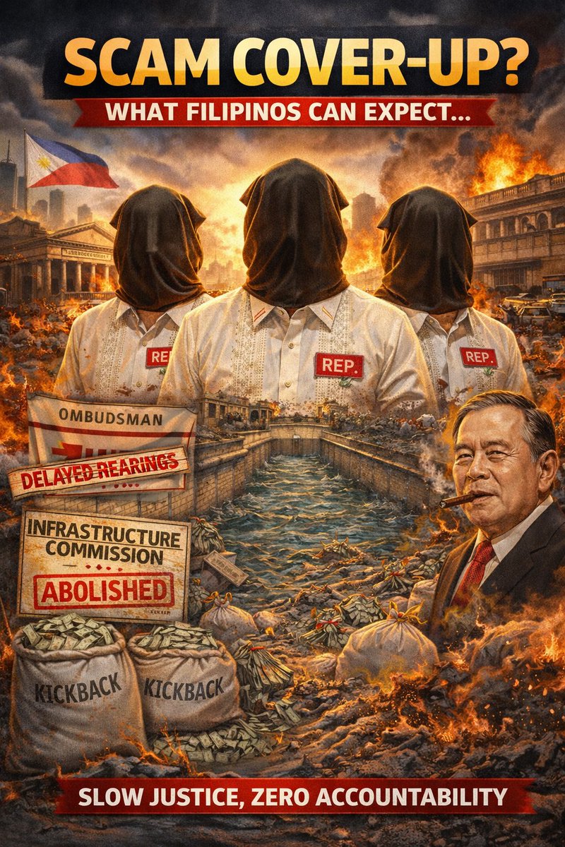 In the meantime, the investment into the flood control scam ran its course. Except for Revilla and some DPWH officials, all of the others who stole public funds are enjoying the fruits of their thievery while ordinary Filipinos suffer from the burdens of the effects of the