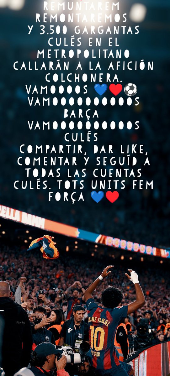con Ç de Barça 💙♥️⚽🥅🧄 tweet media