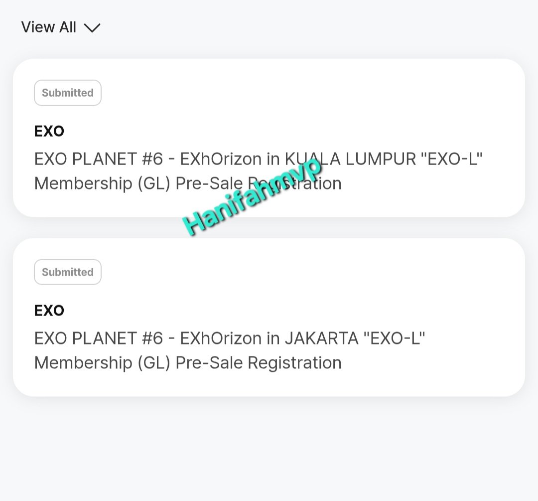 HanifahMVP's tweet photo. To exo-L yang mau war buat EXO Planet 6 in Kuala Lumpur pake membership pre-sale, aku ada membership yaa dan udh aku regist buat war pre sale KL nanti :)) 

Price DM aja yaa 😉 https://t.co/rCAm3Vpwmw
