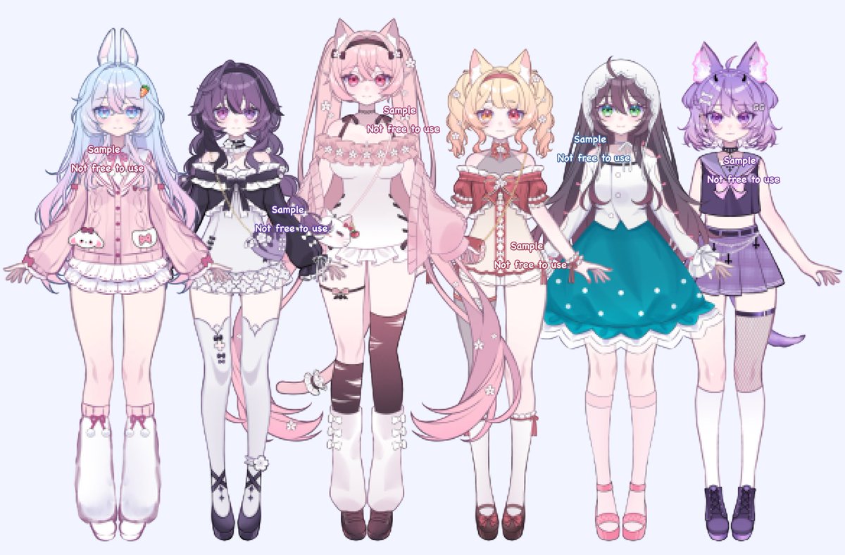 miu_kaw4i's tweet image. I love all my girls 😭💖✨

#Vgen #VGenComm #artmoots