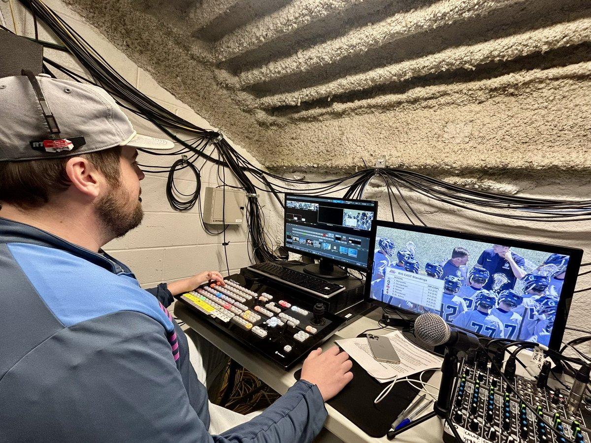 LinacreMedia's tweet image. Back at it with No. 13 Georgetown men’s 🥍 and Marquette on The Hilltop, and a great show for our crew. 

It’s the BIG EAST on ESPN+ and Season 5️⃣ for us with Georgetown Athletics. 🎥 📺 

#ESPN+ #HoyaSaxa #CollegeLacrosse #TheDistrict  #LinacreMediaOnTV 🎥📺🎙️🎛📡🐶