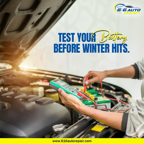 616autorepair's tweet image. Cold temperatures can weaken vehicle batteries. Testing battery health before winter ensures reliable engine starts and reduces the chances of unexpected roadside issues. Get your car serviced on time.

bit.ly/4mrtaX8 

#CarBattery #WinterCarCare #AutoService