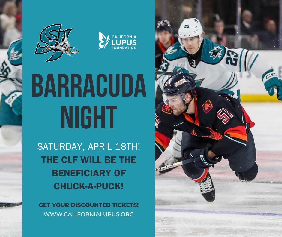 LFNC's tweet photo. Get ready for BARRACUDA NIGHT!👏🏒💥

Join us this Saturday, April 18th, at the San Jose Barracudas game! The CLF will be the beneficiary for Chuck-a-Puck, and we want to enjoy the night with our community.

To get discounted tickets to the game, visit https://t.co/d0XqDQpsaE https://t.co/NpNXoThWgr