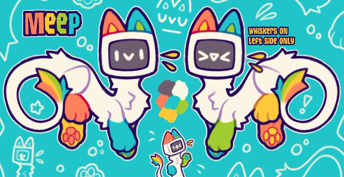 Lissidragon's tweet photo. Sorry for the quiet! Been really busy with work as well as moving to VGen. I really loved working on this little creature 🥰 
https://t.co/fucXaCr7f4 

Character "MEEP" belongs to MissMeepTV 
Requested by @MorphiGalaxi   
Reference sheet by @nakufin https://t.co/pNoebcXlyv