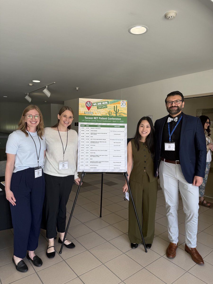 drjunaidarsh's tweet photo. Our first @netcanceraware event @UAZCancer. Ty to all speakers, panelists, volunteers, sponsors, most importantly patients &amp; family members. We will continue to work in clinics, research &amp; communities until NETs are no longer source of fear&amp;uncertainty @UAZHemeOnc @rachnatshroff https://t.co/HsyH4oTFs6