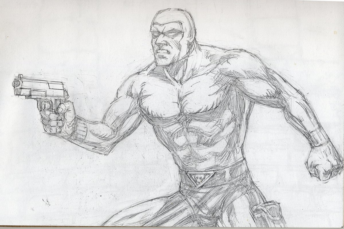 DavidRabbitte's tweet image. #SketchSaturday A couple of original sketches from my Phantom/Batman/Shadow comic cover art.
#phantom #theshadow #comicart #sketch