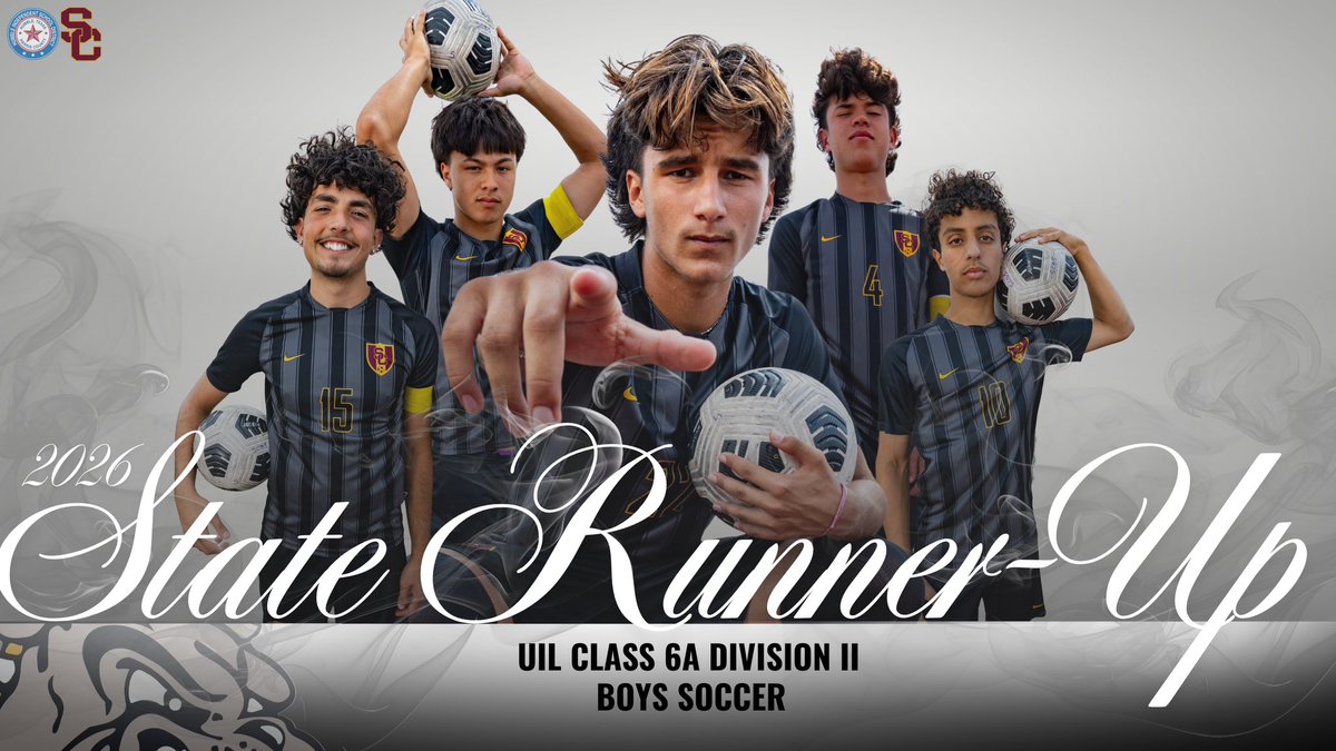 HumbleISD's tweet photo. A historic season for @SCHSMensSoccer comes to a close as the Bulldogs finish the year 21-3-6 overall and as the Class 6A DII State Runner-Up. 

They have set the standard for teams to come. #UILState https://t.co/4hbAbTMNKA