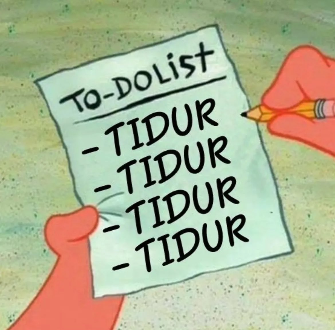 to do list hari ini
