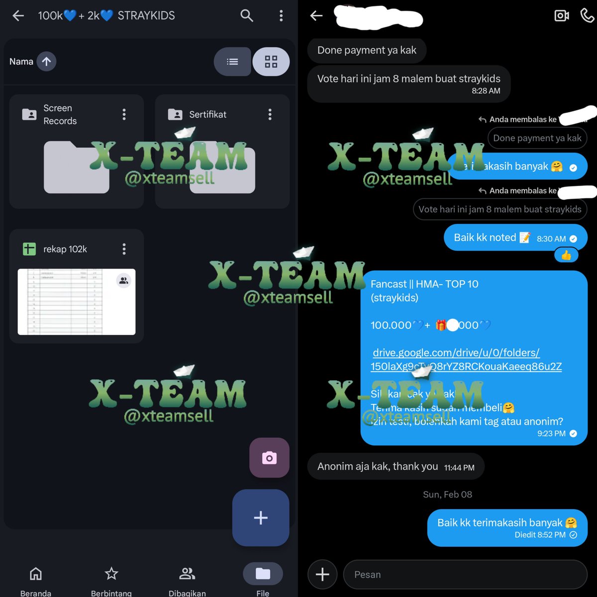 X-TEAM | Sell Kpop Votes tweet media