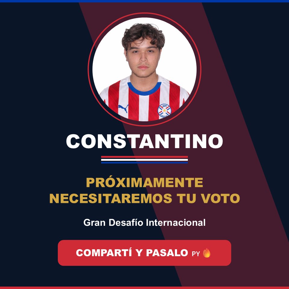 AsuCostanera86's tweet image. 🇵🇾🏆 Nuestro compatriota Constantino fue seleccionado para representar a Paraguay en un Gran Desafío Internacional.
Próximamente necesitaremos tu voto. ¡Dale RT y ayudanos a que todo Paraguay lo conozca! 💪🔥
#Constantino #Paraguay #GranDesafío #OrgulloParaguayo