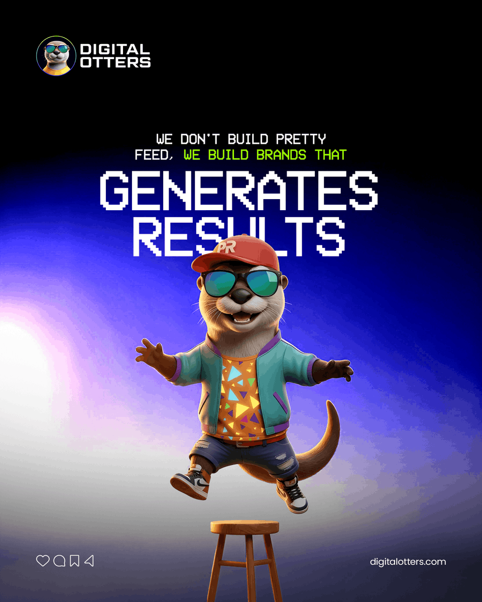 DigitalOtters's tweet photo. Most agencies post.
We build systems that print results.
If your content isn’t bringing leads,
it’s not content — it’s noise.

🚀 Strategy. Execution. Growth.
That’s how we do it at Digital Otters. https://t.co/QvGVn2MX1o