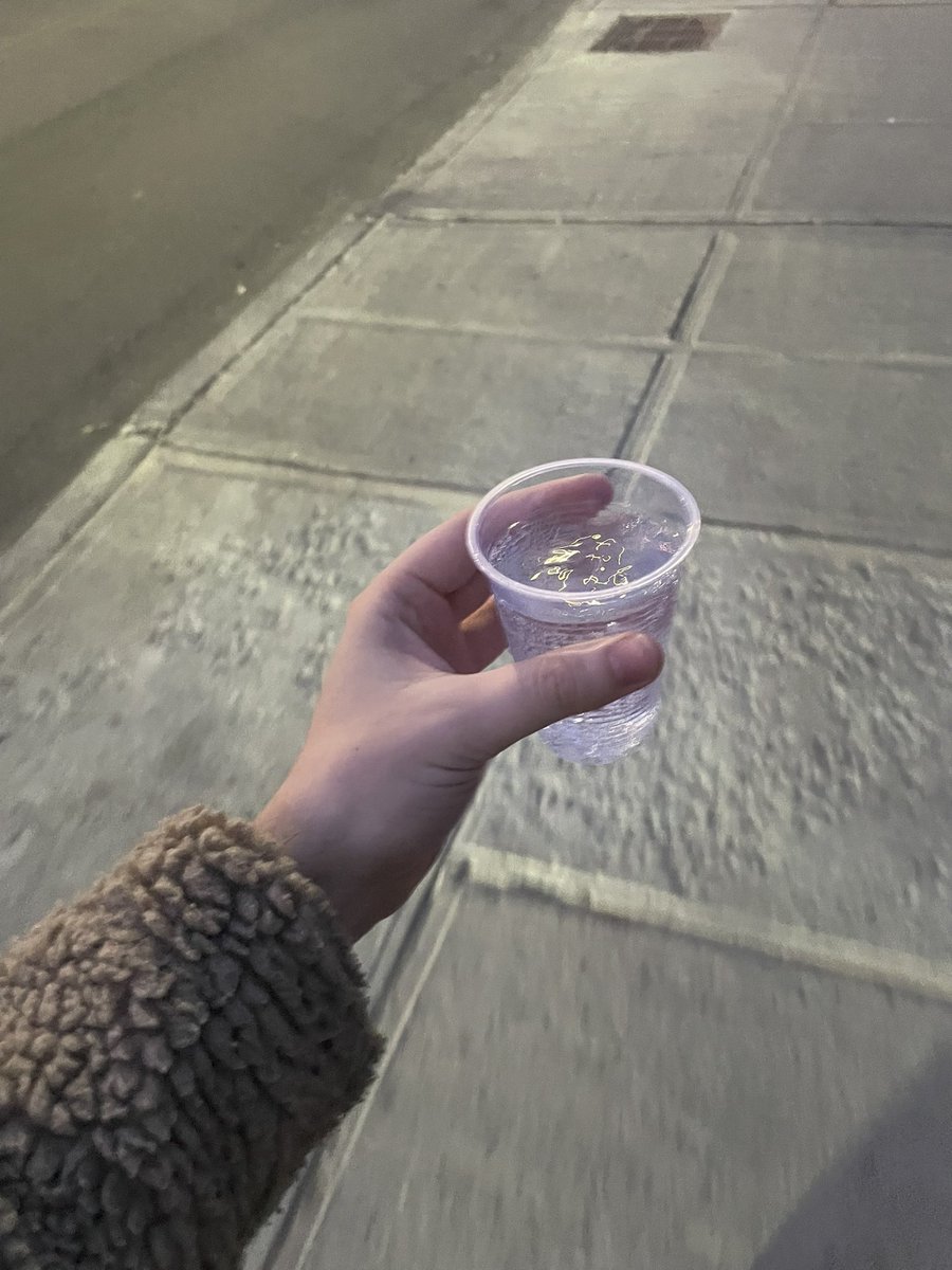 i wanted to have some water on my walk to Ridgewood so i made that happen for myself #AnythingIsPossible