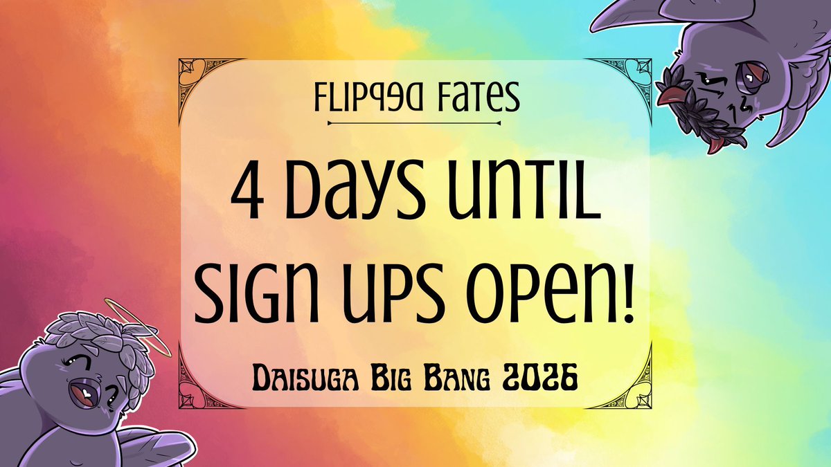 Dont worry, we didn’t four-get to post. 

FOUR DAYS UNTIL SIGN UPS OPEN!!