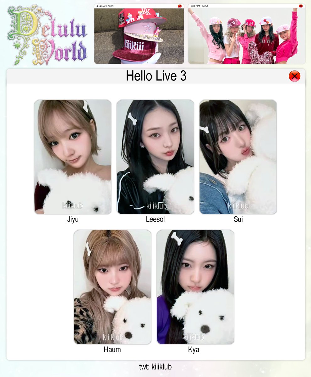 🧢 kiiikiii delulu pack ot5 photocard template 🗓️04.11.2026