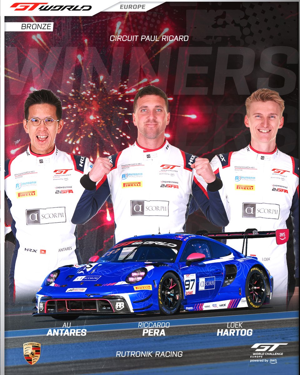 GTWorldChEu's tweet image. Congratulations to our class winners from Round 1! 🏆🍾

#GTWorld | #GT3 #Motorsport