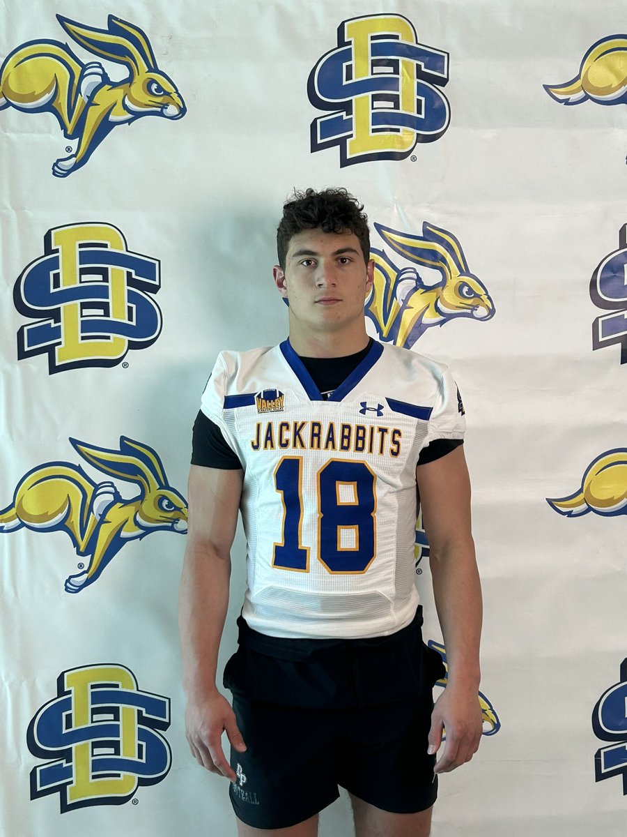 CaydenCavanaugh's tweet photo. Had a great visit at @GoJacksSDSU thank you to all the staff that helped can’t wait to get back to Brookings! 
@CoachLoganMcc @CoachBusekist @CoachDtjackson @CoachBangSDSU https://t.co/qLEhWSeUbJ