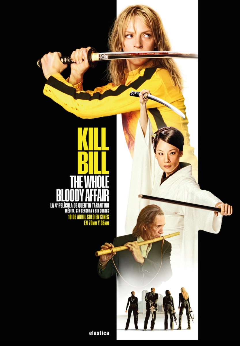 joseaportero1's tweet photo. Bueno, pues he tenido el lujo de ver "Kill Bill. The Whole Bloody Affair", la versión unificada del ya mítico díptico de Quentin Tarantino. Se ha escrito mucho sobre ella, pero me apetece dedicarle un extenso hilo. La ocasión lo merece. Allá vamos. 🧵✍🏻 https://t.co/MRNOtxCoxf
