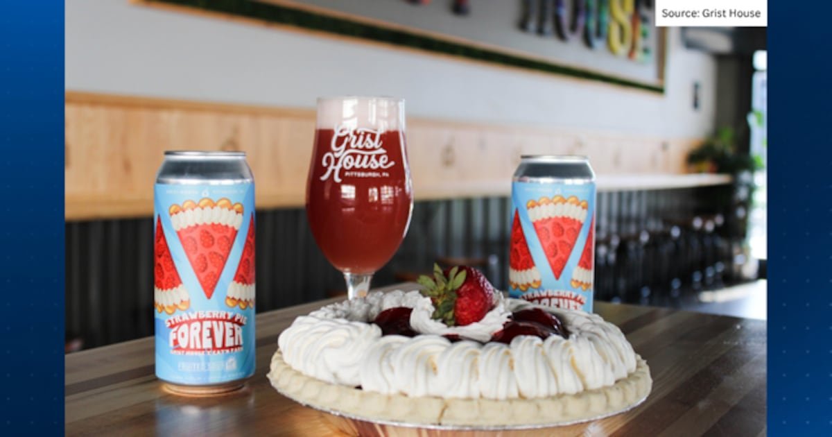 WPXI's tweet image. Grist House, Eat’n Park announce return of Strawberry Pie Forever ale ebx.sh/KD1tMq