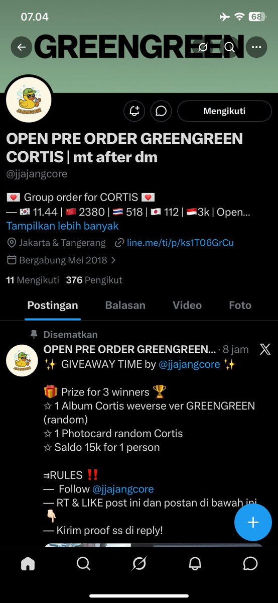 Yyahmth's tweet photo. @jjajangcore Done, Izin ikutan ya kak xixi. Thankyou ka  udah ngadain GA, wish me luck🥺🫰🏻, lancar terus usahanya dan sukses selalu kedepannya buat @jjajangcore .luvvvv💕😍 https://t.co/yasD9rcQ9Z