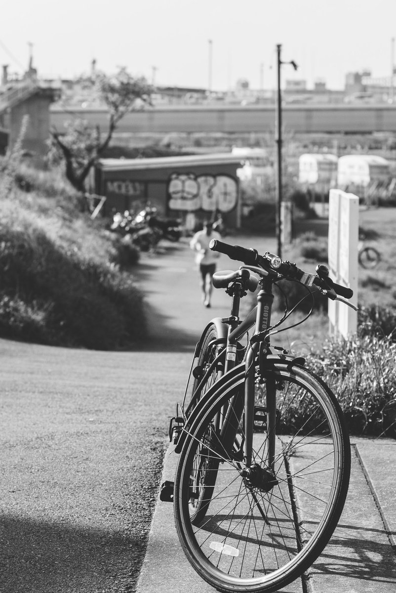 スナップ写真。
河川敷にあった自転車とランナーの対比。
反逆光で撮影したので自転車がちょっと立体的。

#スナップ #スナップ写真