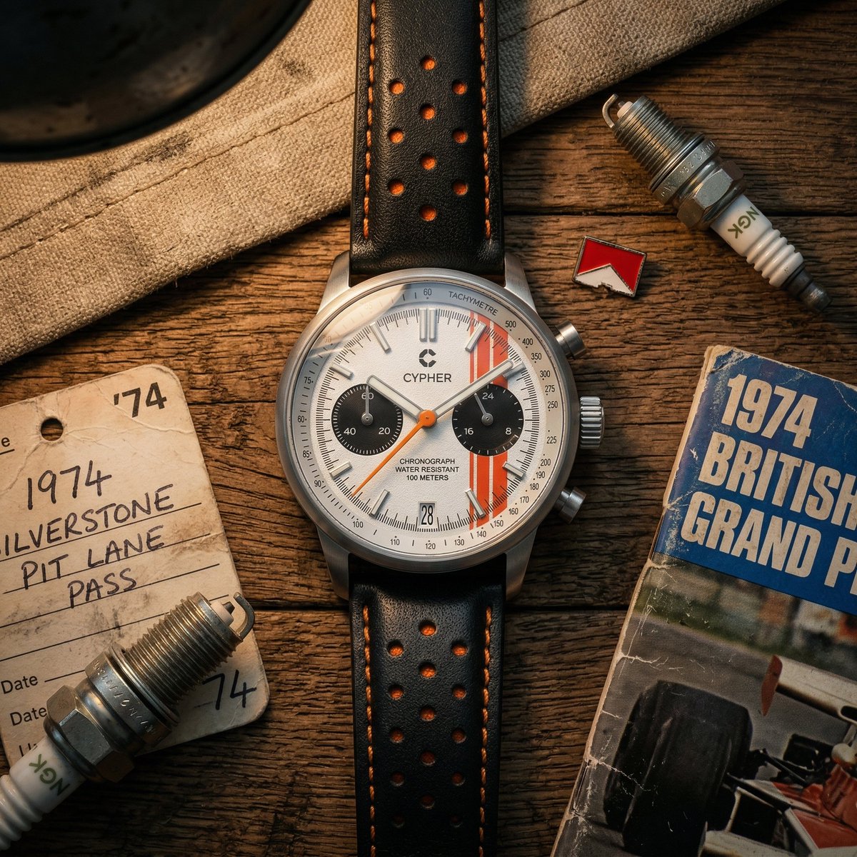 CypherWatches's tweet photo. The most beautiful Panda dial of 2026? Easily. 🏁
​Unbeatable value: 39mm Steel, Domed Sapphire AR, VK64 engine, and a 3D-stamped McLaren M23 caseback.
​PRE-BOOK PERKS:
▪️ Pick your unique serial
▪️ Free ₹999 Racing Strap
​Lock yours in before it's gone:
https://t.co/uJcw2hoJla https://t.co/t2ocn3x7mC