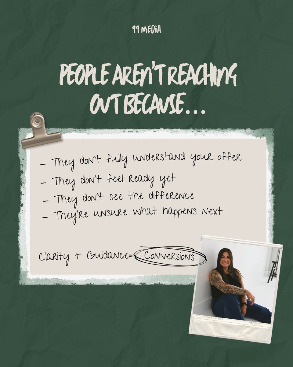 99_Media_Group's tweet image. If people aren’t reaching out, they’re usually not uninterested—just unsure.

Good marketing removes hesitation, answers questions, and makes the next step easy.

#MarketingStrategy #BusinessGrowth #ContentTips #SmallBusinessHelp #EntrepreneurAdvice