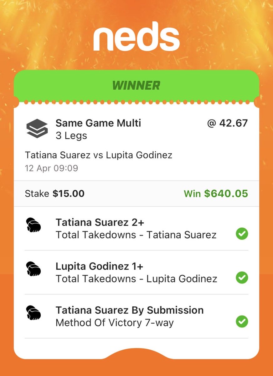 aussieufcpicks's tweet image. I call this the ‘Loopy is loopy enough to engage in grappling with Tatiana Suarez’ 

Dumb number for a women’s fight 

#UFC327