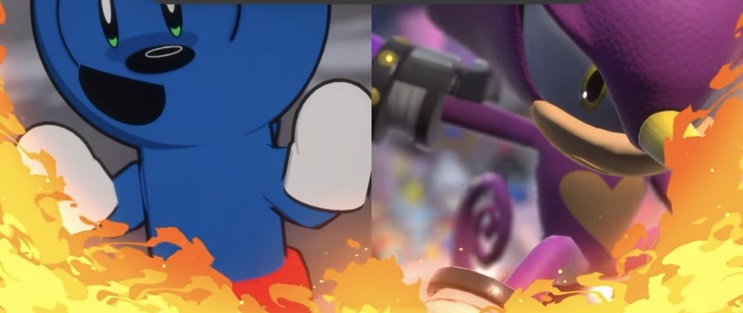 This colab is so random but i love it, my two fandoms...I need now preston, i need to see espio and preston talking 
#toonturf