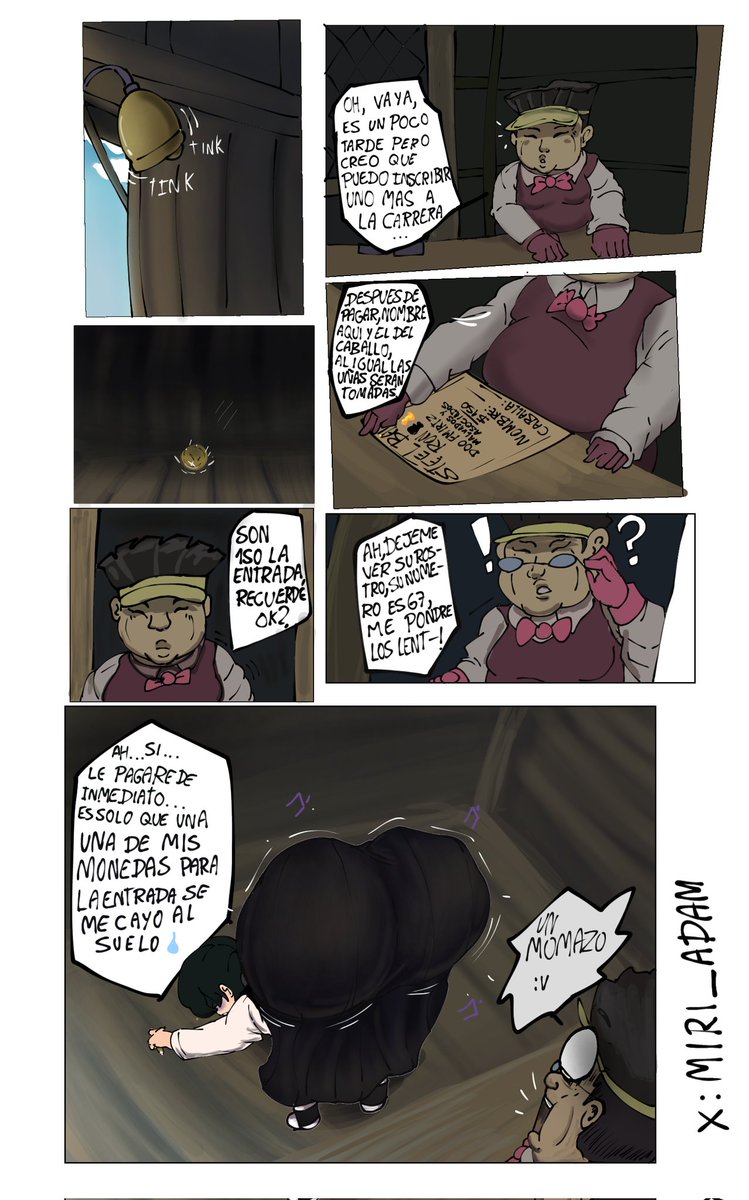 Miri_Tamalero's tweet image. Bueno, por fin termine este comic, me fue divertido la verdad, para ser mi primer comic, esta es la parte 1, aun hay mas cositas que hizo la Asa en este steel ball run xd, espero les guste🐿

#Asa #chainsawman231 #csmfanart #comic #jojosbr広告