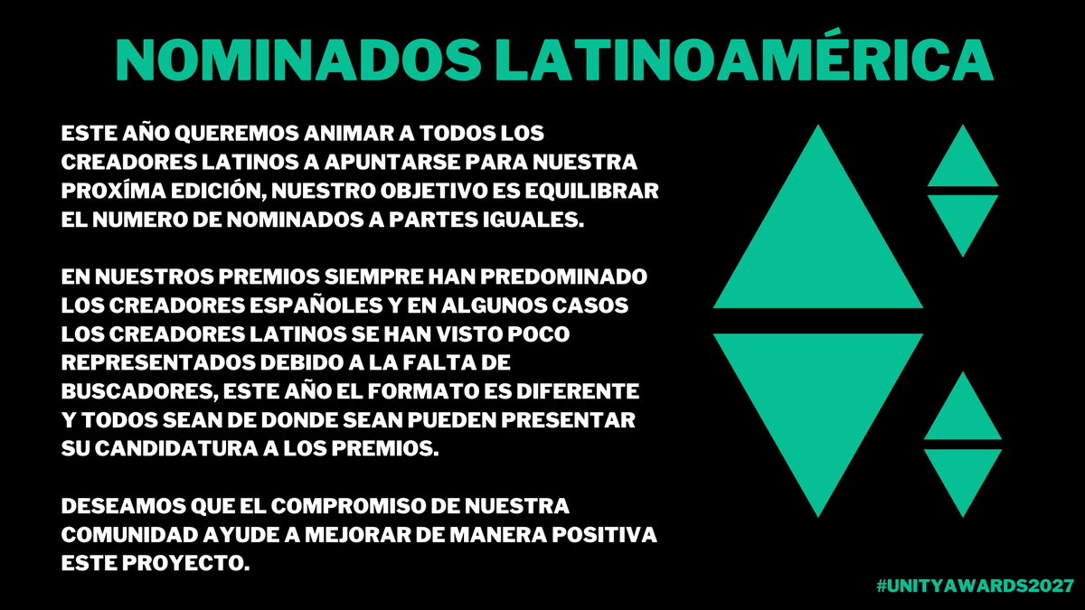 Unity Content Awards 2027 tweet media