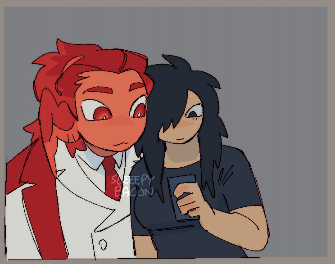 sleeepybacon's tweet image. [oc] selfie
#TheRedWingedAngel