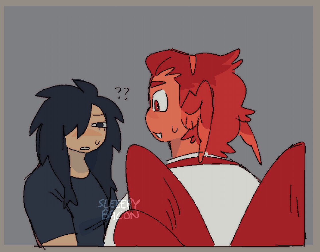 sleeepybacon's tweet image. [oc] selfie
#TheRedWingedAngel