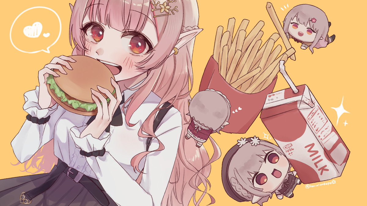 このあと10時から！いっしょに食べよ～🍔💗
【朝マック】朝マックハッピーセットのトミカが欲しい【にじさんじ/える】 youtube.com/live/SY0rlbPNP…