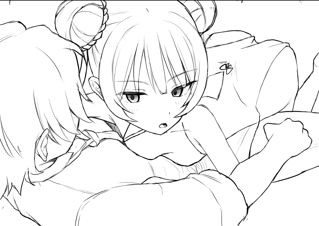 キサキwip2
難しい絡ませ方してて昨日脳みそ結構使った
ちなこれと似た構図がもう一枚あって二倍脳みそ使った 