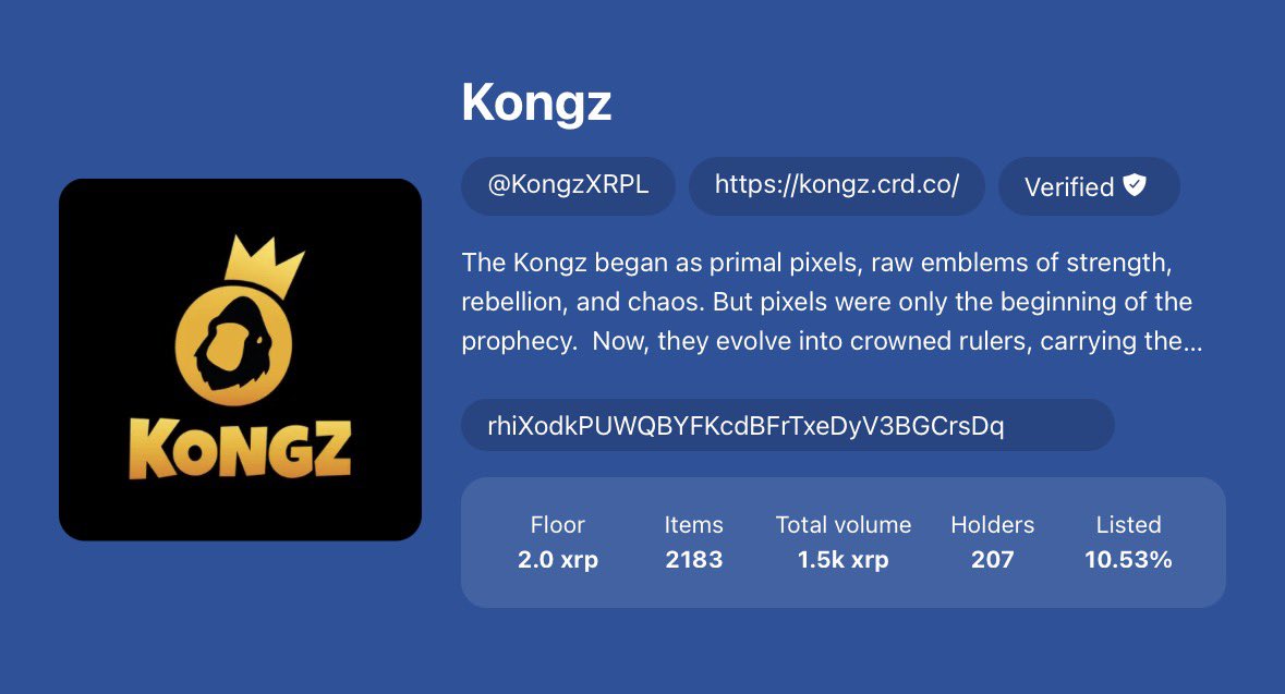 Kongz on XRPL 🦍👑 tweet media
