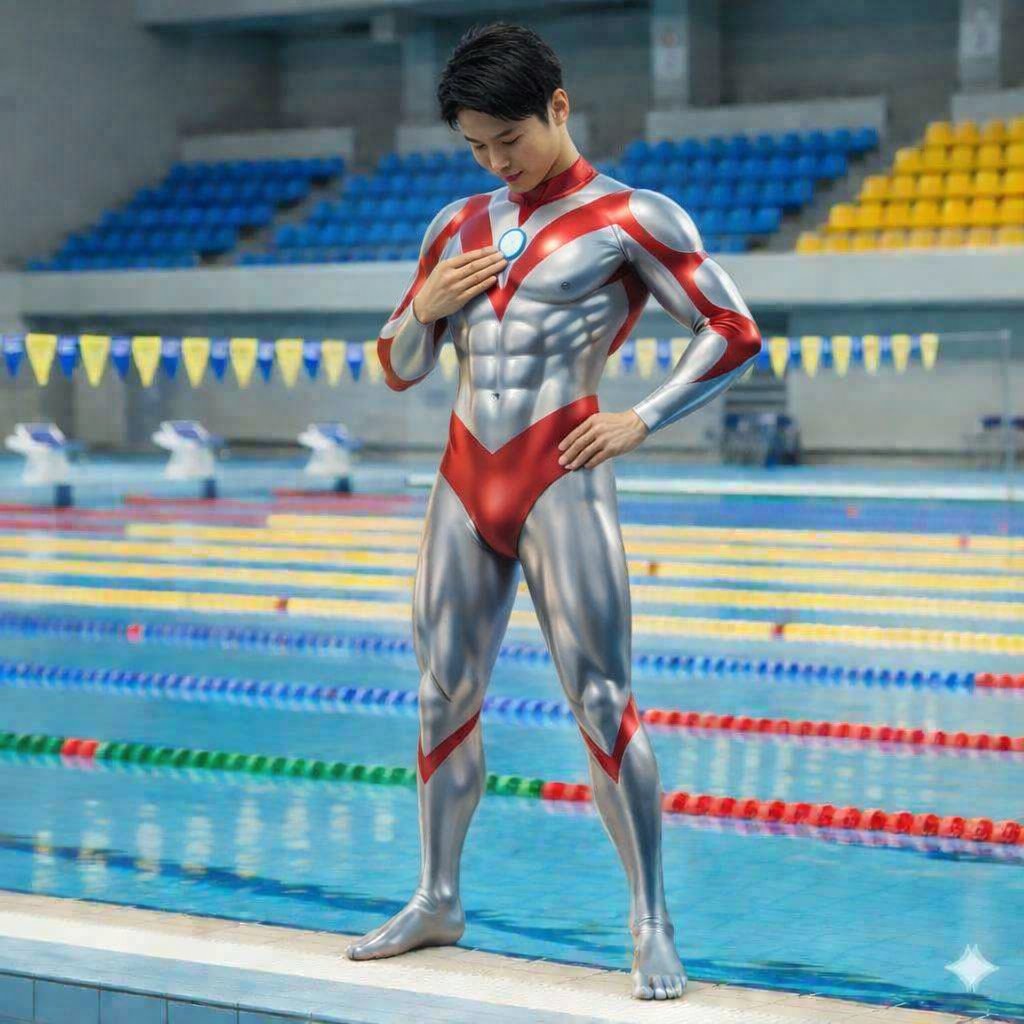 M25031270's tweet photo. ヒーロースーツ男子 17
Geminiで生成した競パン男子とウルトラマンのようなヒーロー画像をもとに
Copilotでヒーロースーツ男子の画像を生成 
#AI男子 https://t.co/dx6pcOuCzD