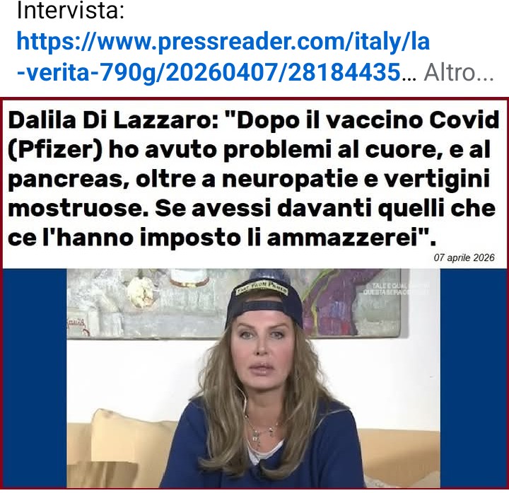 Chi ha fatto il c@vid ha gli anticorpi ed è stato consigliato di non va@@inarsi, doveva dire di no. Pensate a chi è stato umiliato e sospeso