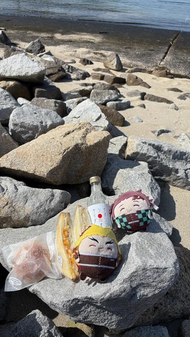 浜辺で('□`*)アーン