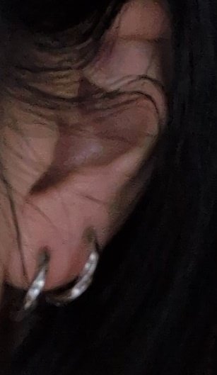 2連ピアスってだけ