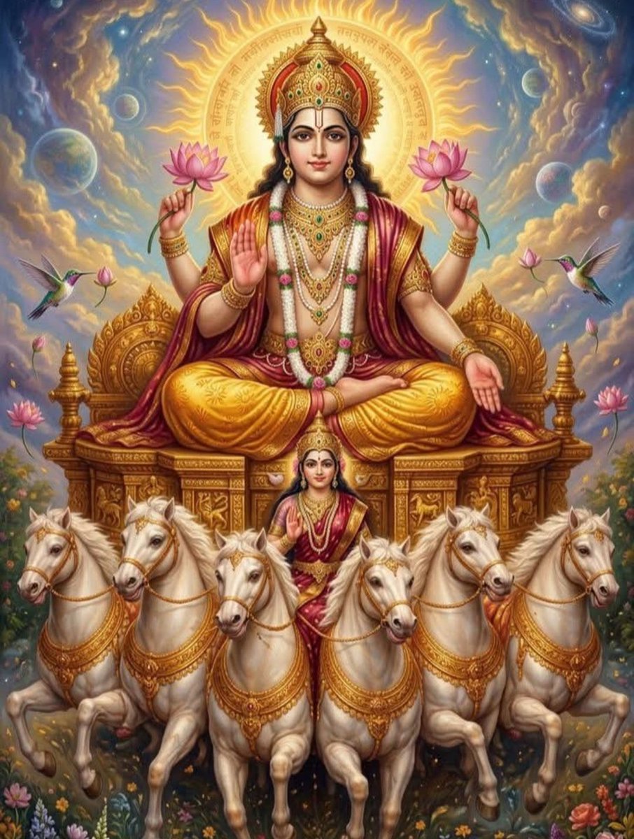 NakshatrNilayam's tweet image. ‼️प्रात_वंदन ‼️

त्रैलोक्यलोचनं लोकनाथं पापविमोचनम् ।
तपसां फलदातारं दुःखदं पापिनां सदा ।।

ओऽम् सूर्याय नमः।
#SundayMorning #sundayspecial #PositiveEnergy #PositiveVibesOnly