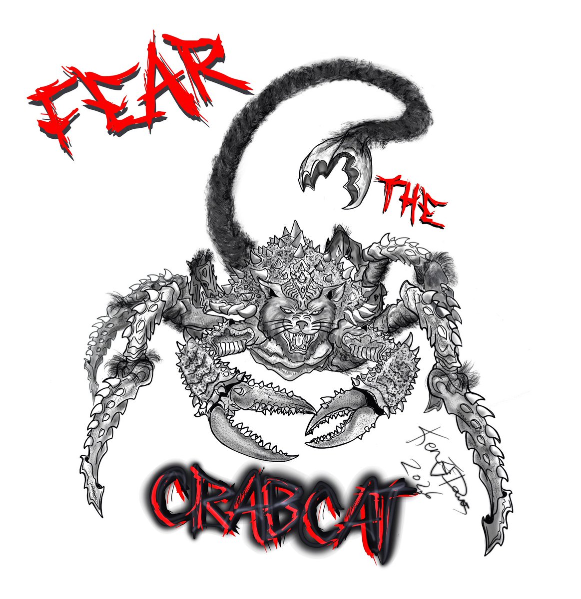 PencilHack's tweet photo. Fan art ! My take on the #crabcat #fearthecrabcat @OMGTheWhyFiles https://t.co/zaA07kcqNG