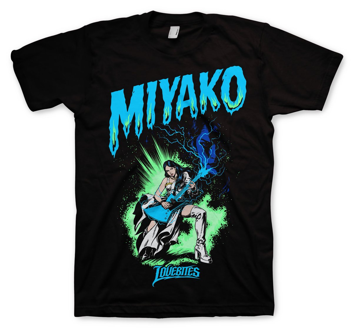 LOVEBITES MIYAKO 直筆サイン入り　タペストリー 黒と白 本日まで】 👕#Miyako バースデイTシャツ2026年版（ファンクラブ限定