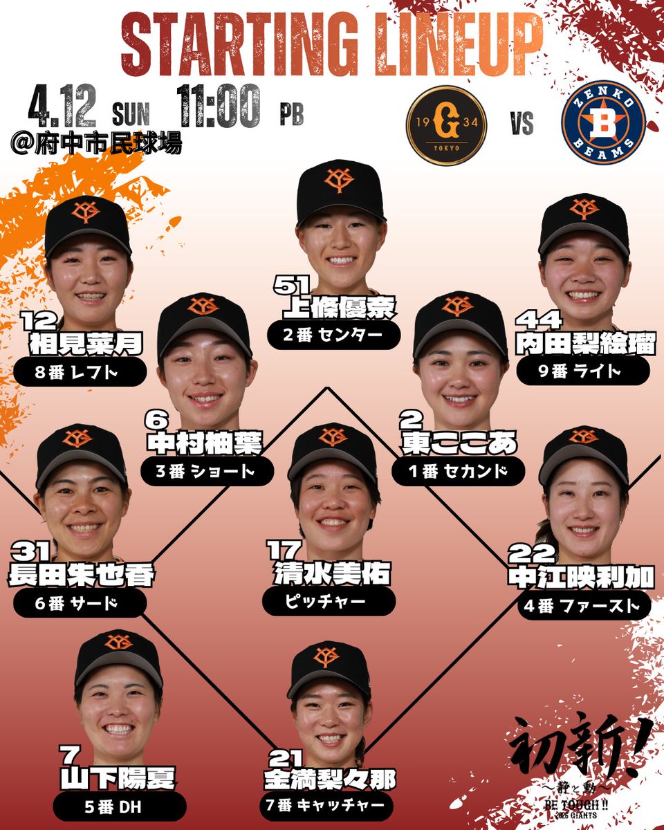 読売ジャイアンツ 女子チーム（公式） tweet media