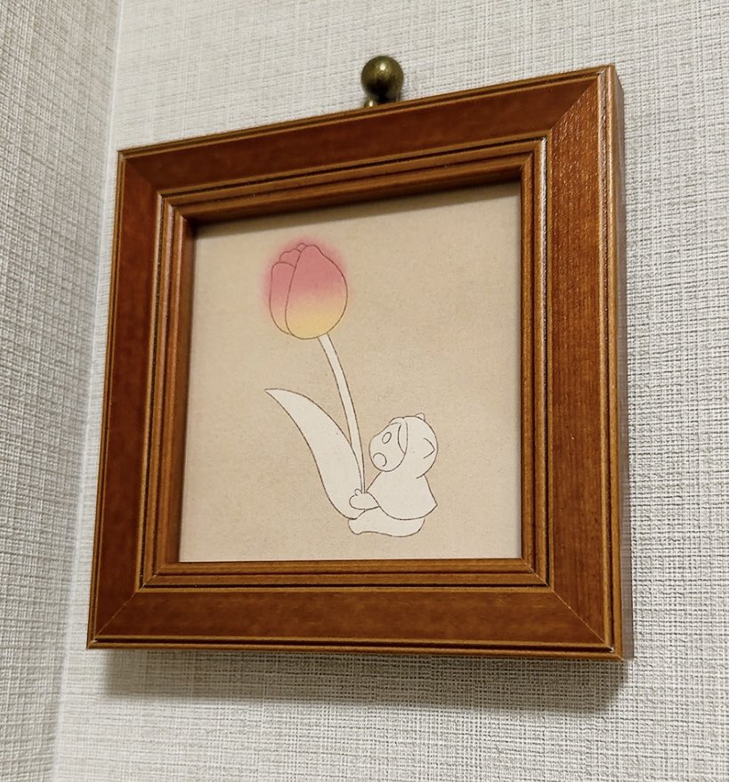 mogura_tanuki's tweet photo. 自分で描いたの飾るのもよいね🌷 https://t.co/Em2ArZ6Cbi